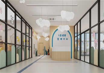 兒童健康管理中心設(shè)計裝修案例效果圖